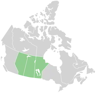 Localização da região das pradarias