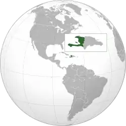 Localização  República do Haiti