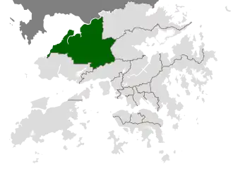 Localização de Yuen Long em Hong Kong
