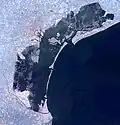 A laguna de Veneza vista de satélite