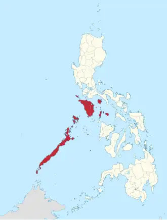Mimaropa na Filipinas  Coordenadas : 10°40'N, 119°30'E