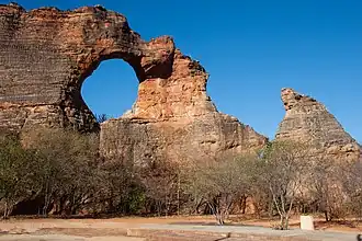 Parque Nacional da Serra da Capivara no Brasil.