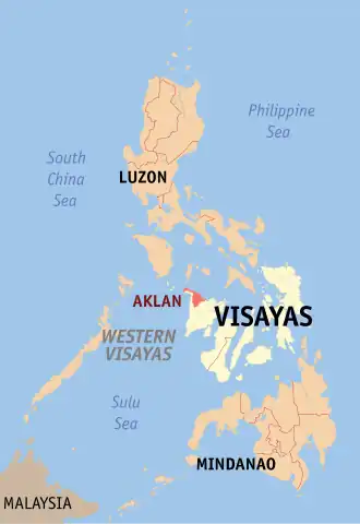 Aklan na Visayas Ocidentais  Coordenadas : 11°40'N, 122°20'E