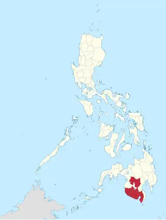 Soccsksargen na Filipinas  Coordenadas : 6°30'N, 124°51'E