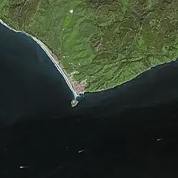 Imagem de satélite da Punta de Tarifa