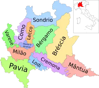 Províncias da Lombardia