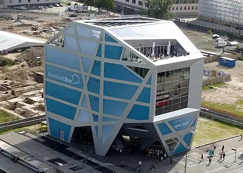 A Caixa Humboldt vista da cúpula da Catedral de Berlim, 13 de setembro de 2011