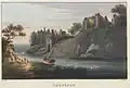 Veleiros no Rio Wye próximo ao Castelo de Chepstow; 1815