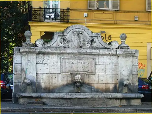 Fonte da Água Márcia na Via Nomentana