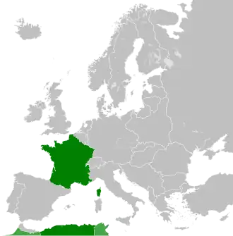 Localização de França