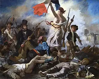 "A Liberdade guiando o povo", alegoria à Revolução Francesa.
