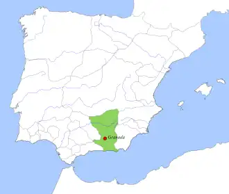 Localização de Taifa de Granada