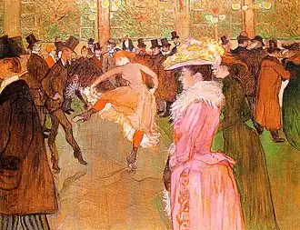 A dança, Moulin Rouge de henri Toulouse-Lautrec