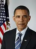 Barack Obama, o primeiro presidente afro-americano dos Estados Unidos em 20 de janeiro de 2009