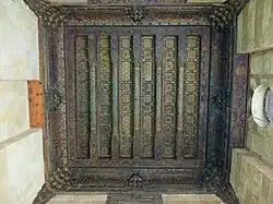 Teto de madeira pintado e dourado no Sabil-Kuttab do Sultão Qaytbay (1479).