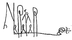 Assinatura de Sancho I de Leão