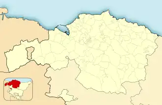 Bilbau está localizado em: Biscaia