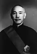 Chiang Kai-shek (Kuomintang) foi o 9º Presidente da China e o primeiro sob a constituição da República da China de 1947