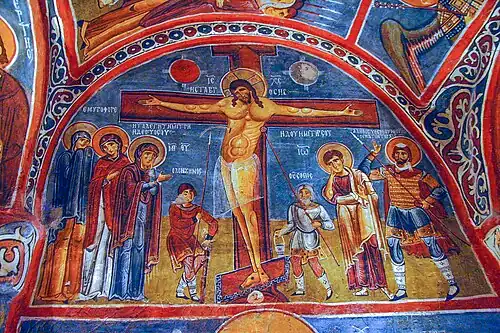 Fresco da "Igreja Escura" em Göreme, meados do século XI