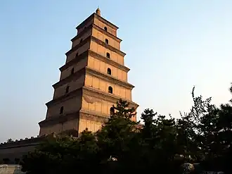 O Pagode do Grande Ganso Selvagem no sul de Xi'an, província de Shaanxi, China, arquiteto desconhecido, 652