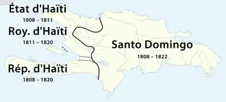 Localização de Reino do Haiti