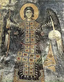Fresco de um arcanjo, Mosteiro de Hossios Loukas