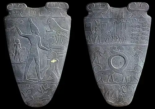 A Paleta de Narmer: a cédula da unificação e iconografia real.