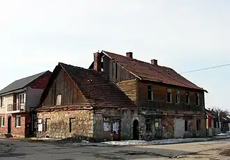 J. Piłsudski estava instalado em um sobrado na Praça do mercado