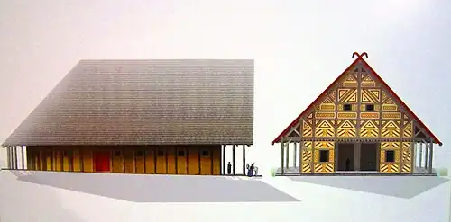 Palácio de Vix (reconstrução), Mont Lassois, França, arquiteto desconhecido, final do século VI a.C.