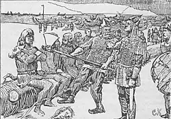 Sigurðr Búason é poupado por Eiríkr jarl após a batalha de Hjörungavágr