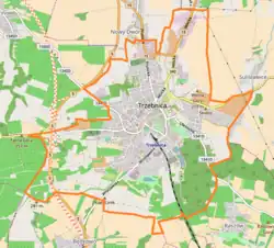 Localização de Trzebnica na Polónia