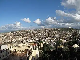 Panorâmica da almedina de Fez