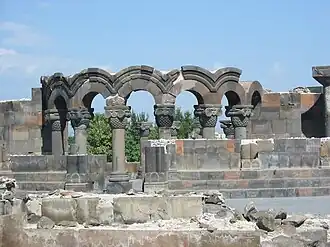 Ruínas da Catedral de Zvartnots, Vagharshapat, Nerses III, o Construtor, 643-652