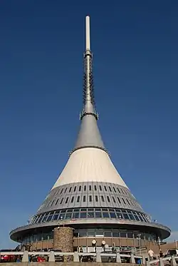 Torre de transmissão de Ještěd, Tchéquia, 1968.
