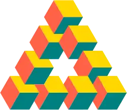 Ilusão ótica de Oscar Reutersvärd (1934)