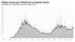Novos óbitos, por dia.