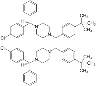 Estrutura química de Buclizina