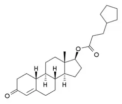 Estrutura química de Cipionato de nandrolona