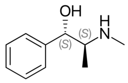 Estrutura química de Pseudoefedrina