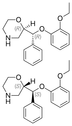 Estrutura química de Reboxetina