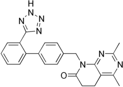 Estrutura química de Tasosartan