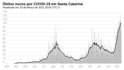 Novos óbitos, por dia.