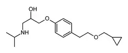Estrutura química de Betaxolol