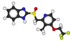 Estrutura química de Lansoprazol