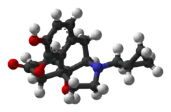 Estrutura química de Naltrexona