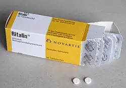 Metilfenidato da marca suíça "Ritalin"