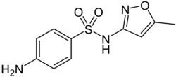 Estrutura química de Sulfametoxazol