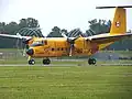 Vórtices podem se formar na ponta das pás de hélice, como visto nesse DHC-5 Buffalo.