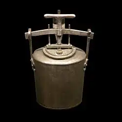 Uma panela "Papin", final do século XVIII