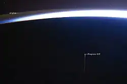 Progresso durante a entrada atmosférica sobre a Terra